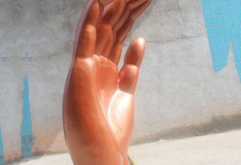 佛手雕塑厂家，玉手雕塑，户外景观美陈雕塑