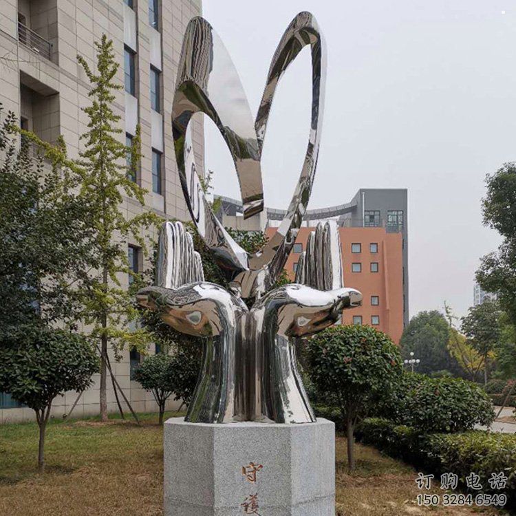 双手雕塑指用,小区雕塑,广场不锈钢双手雕塑制作 双手雕塑指用,小区雕塑,广场不锈钢双手雕塑制作