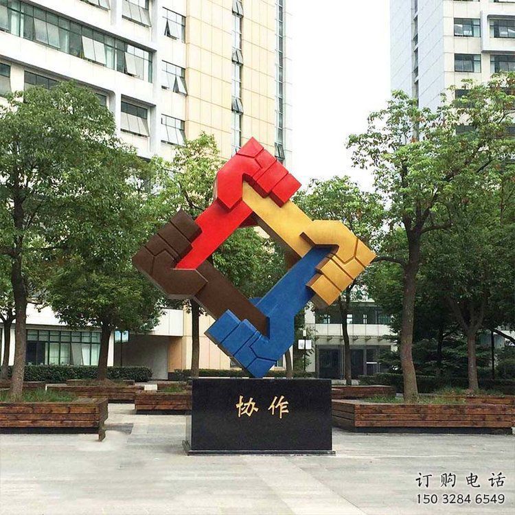 握手雕塑指用,多彩艺术,景观不锈钢握手雕塑厂家 握手雕塑指用,多彩艺术,景观不锈钢握手雕塑厂家