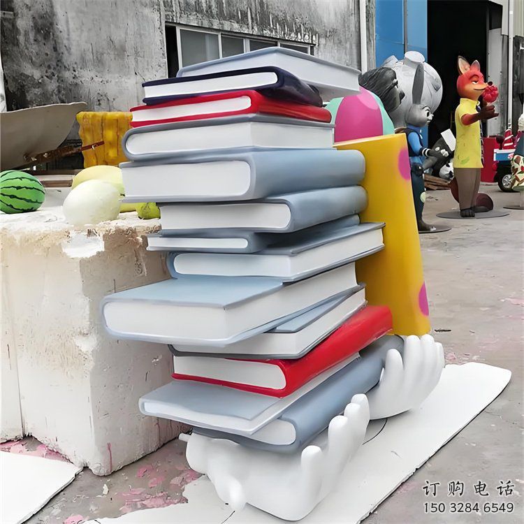 叠书雕塑厂家,彩钢制作,不锈钢叠书雕塑厂家 叠书雕塑厂家,彩钢制作,不锈钢叠书雕塑厂家