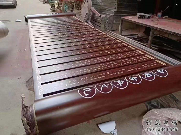 景区书卷雕塑，镀金欧式雕塑，铁艺材质