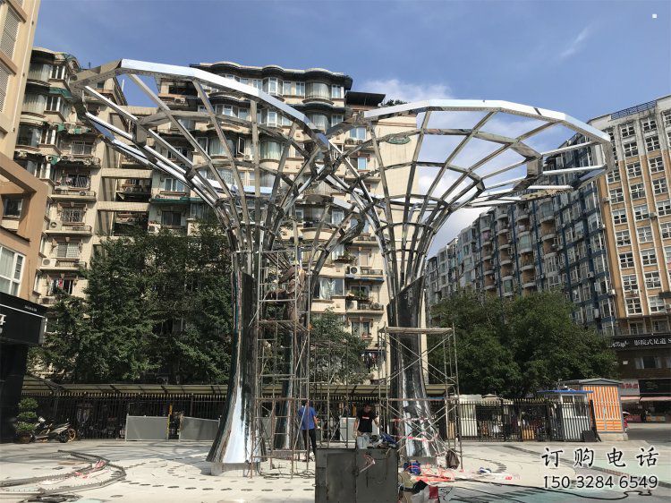 遮阳树雕塑通用，陆地摆件，各类镂空遮阳树雕塑点击