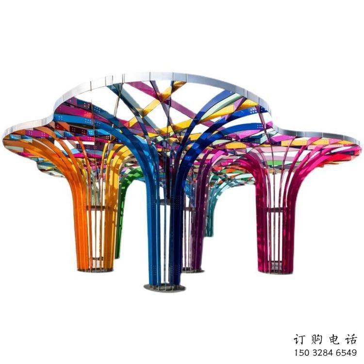 灯光树雕塑，标识雕塑，灯光蘑菇树雕塑制造厂家