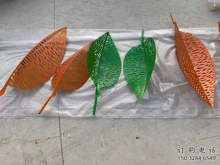 树叶雕塑