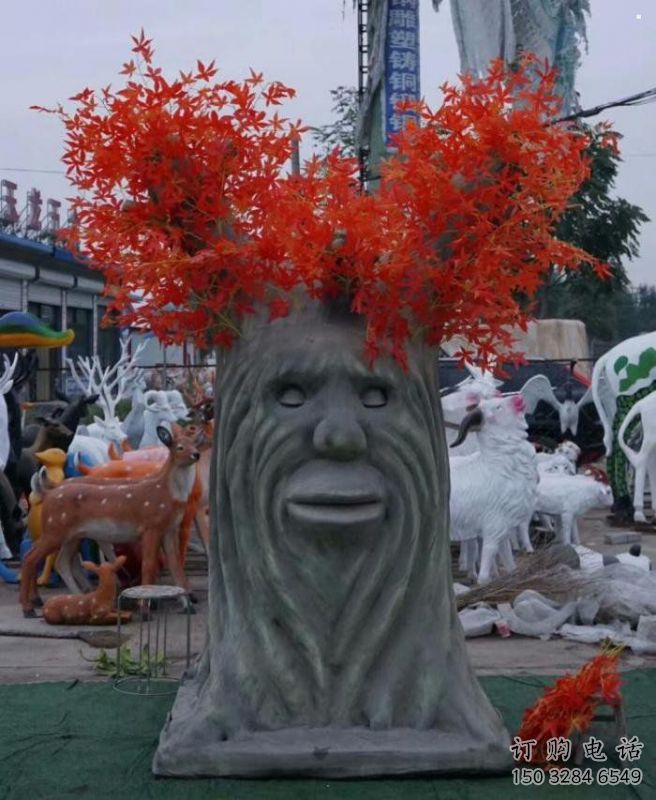 仿真树雕塑制作,彩绘工艺,玻璃钢仿真树雕塑定价 仿真树雕塑制作,彩绘工艺,玻璃钢仿真树雕塑定价
