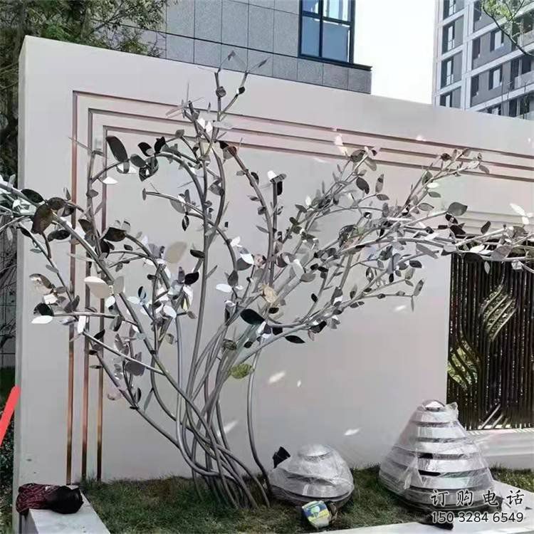 枫树雕塑优选,白钢构件,不锈钢枫树雕塑工程 枫树雕塑优选,白钢构件,不锈钢枫树雕塑工程