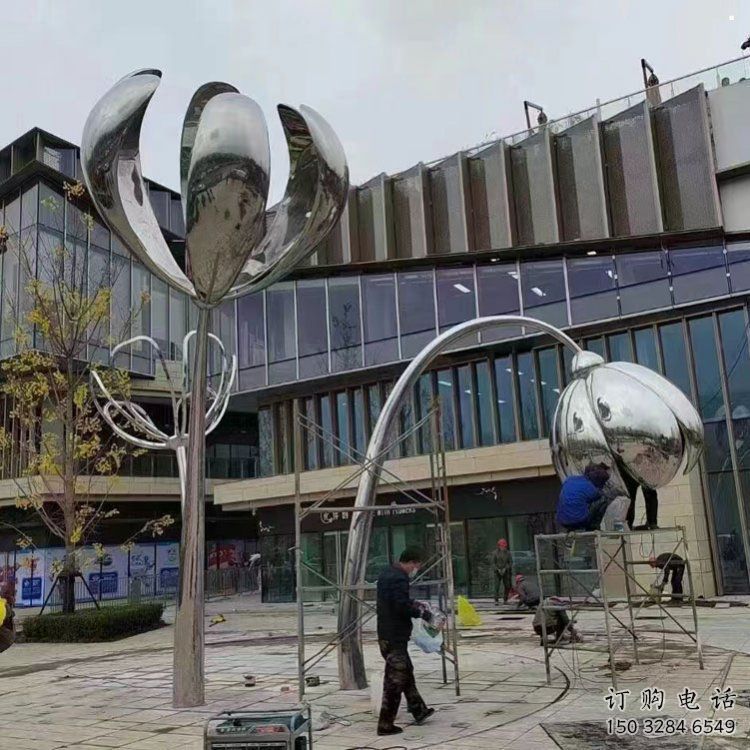 四叶草雕塑承接,村标概念,不锈钢四叶草雕塑供需 四叶草雕塑承接,村标概念,不锈钢四叶草雕塑供需