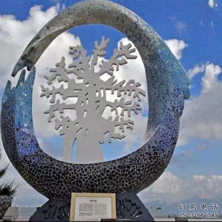 公园雪花雕塑 公园雪花雕塑