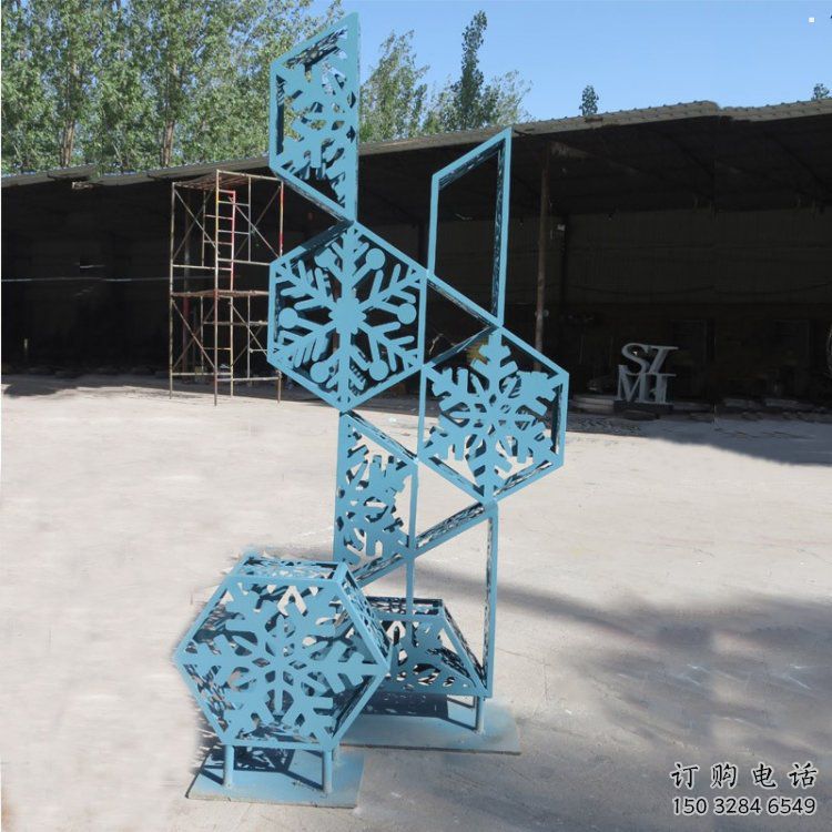 商业街雪花雕塑 商业街雪花雕塑