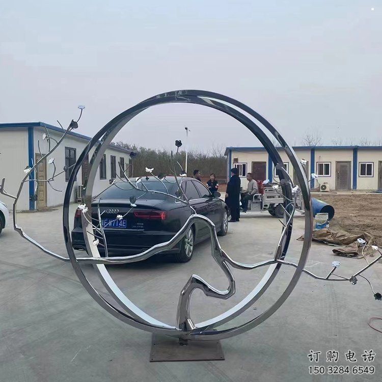 圆环树雕塑点击,景观雕塑,不锈钢圆环树雕塑制作 圆环树雕塑点击,景观雕塑,不锈钢圆环树雕塑制作