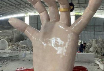 手指雕塑观赏型，景区雕塑，不锈钢手指雕塑厂家指用