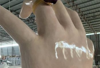手指雕塑制作，市标雕塑，玻璃钢手指雕塑厂家常用