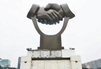 握手雕塑定价，室外雕塑，不锈钢握手雕塑厂家精品