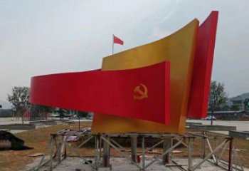 广场书卷雕塑，抽象水景雕塑，抽象效果