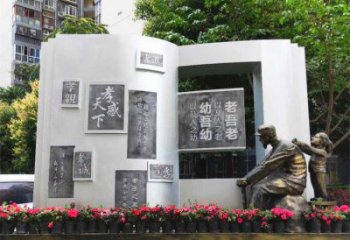 铜书本雕塑工程制作，广场雕塑，校园铜书本雕塑提供
