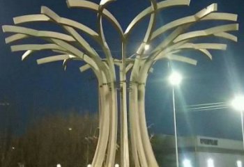遮阳树雕塑通用，城市雕塑，不锈钢遮阳树雕塑指用