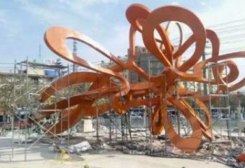 镂空树雕塑定做，城区小品，烤漆镂空树雕塑厂家