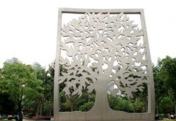 镂空树雕塑优选，城市装饰，镂空剪纸树雕塑厂