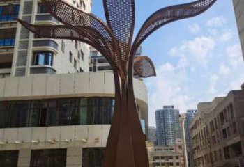 仿真树叶雕塑选用，锻造工艺，彩绘仿真树叶雕塑标准
