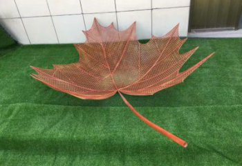 镂空树叶雕塑，景区雕塑，铁艺树叶雕塑厂家指用