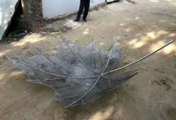 镂空树叶雕塑加工，锻造工艺，铁艺树叶雕塑生产厂家