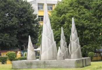 竹笋雕塑承接，景观雕塑，不锈钢竹笋雕塑厂家优价