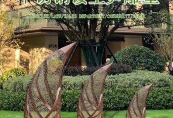 竹笋雕塑服务商，街景小品，镂空不锈钢竹笋雕塑点击