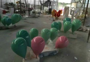 气球树雕塑精选，美陈雕塑，玻璃钢气球树雕塑观赏型