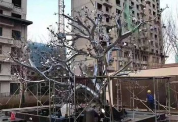 枫树雕塑精选，室外雕塑，不锈钢枫树雕塑预定