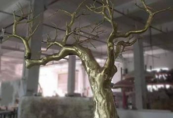 松树雕塑定制，街头雕塑，不锈钢松树雕塑制作