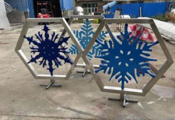 公园雪花雕塑