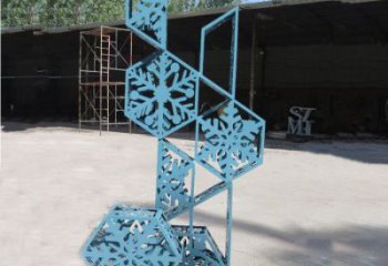 商业街雪花雕塑