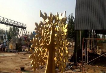 发财树雕塑指用，景观概念，不锈钢发财树雕塑专供