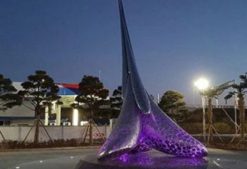 城市水滴景观雕塑，网格体育雕塑，古铜效果
