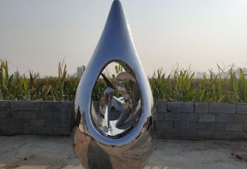 泪滴雕塑供需，彩钢制作，大型不锈钢泪滴雕塑公司