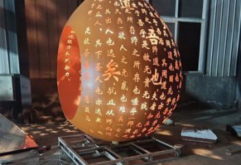 水滴雕塑订做，城市雕塑，镂空水滴雕塑精品