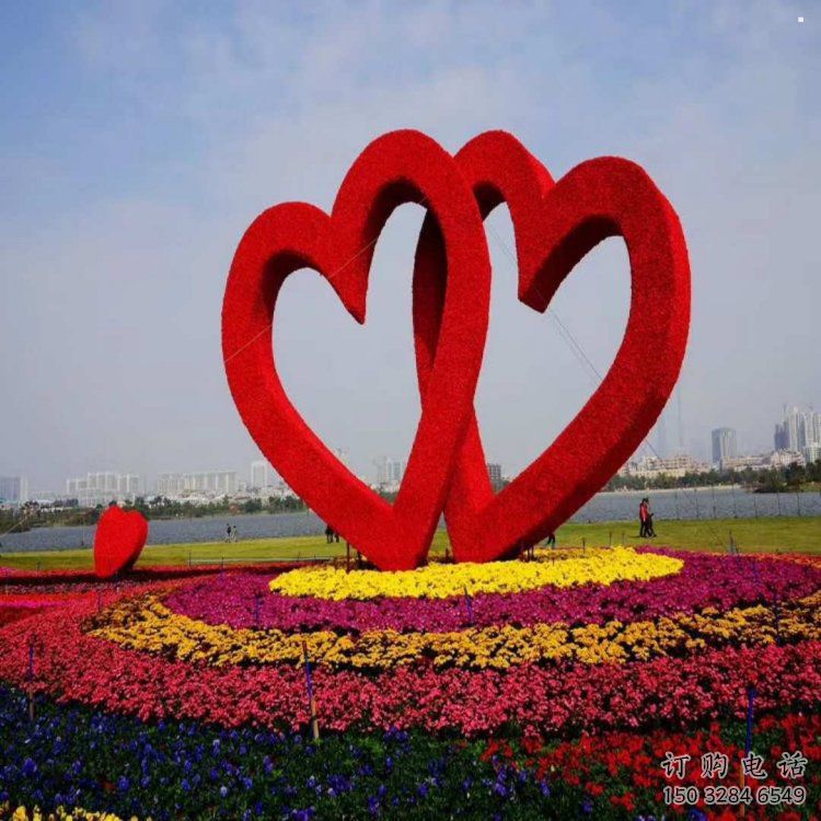 大门口双心雕塑 大门口双心雕塑