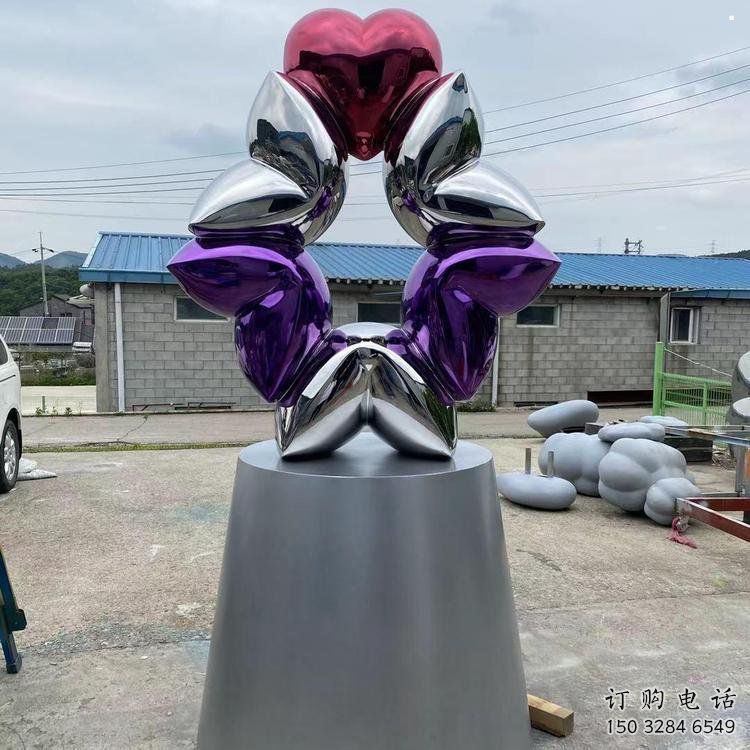 心心相印雕塑展品,公园小品,城市雕塑供需 心心相印雕塑展品,公园小品,城市雕塑供需