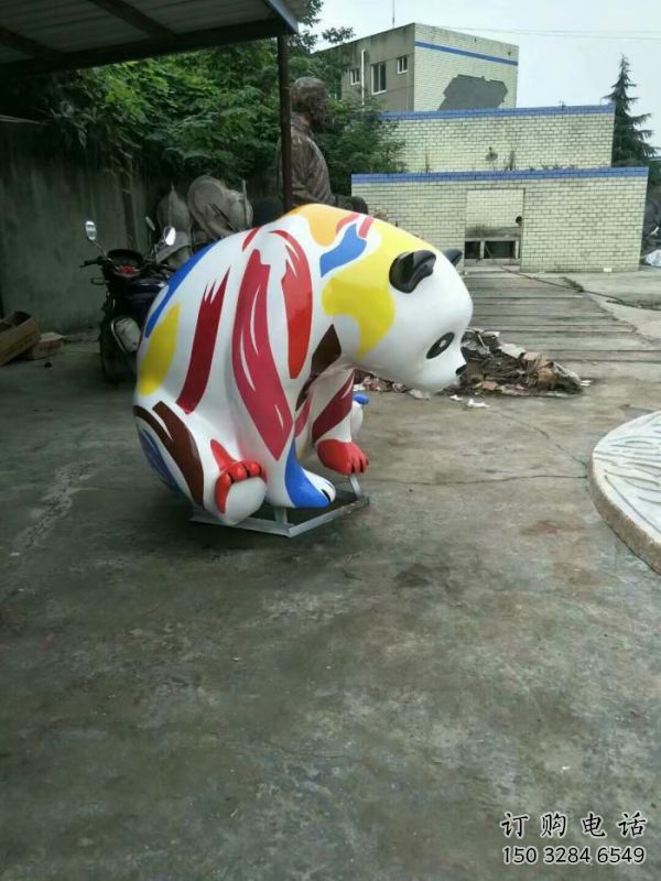 公共熊猫雕塑订做,城市装饰,庭院彩绘熊猫雕塑展品 公共熊猫雕塑订做,城市装饰,庭院彩绘熊猫雕塑展品