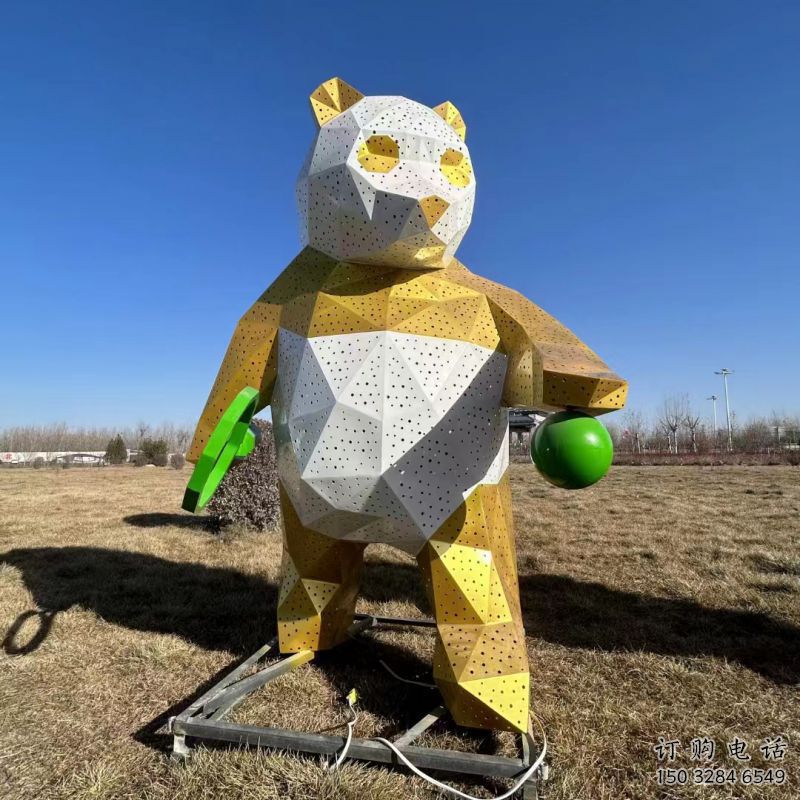 熊猫雕塑供需,透雕系列,空间切面熊猫雕塑制造商 熊猫雕塑供需,透雕系列,空间切面熊猫雕塑制造商