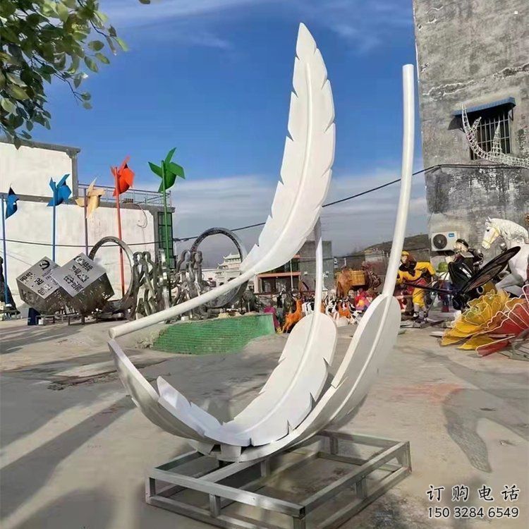 建筑羽毛雕塑精选,露天雕塑,欧式烤漆羽毛雕塑订做 建筑羽毛雕塑精选,露天雕塑,欧式烤漆羽毛雕塑订做