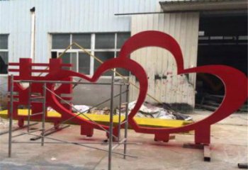 love雕塑制作专供，园林装饰，建筑不锈钢love雕塑厂家