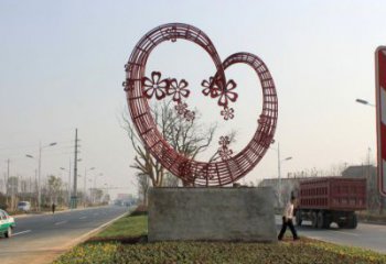 住宅小区爱心雕塑