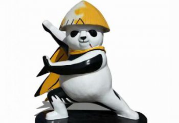 景区熊猫雕塑供给，美陈雕塑，彩绘熊猫雕塑厂家供求