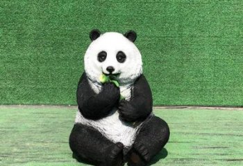 商场熊猫雕塑展品，景观概念，仿真熊猫雕塑优选