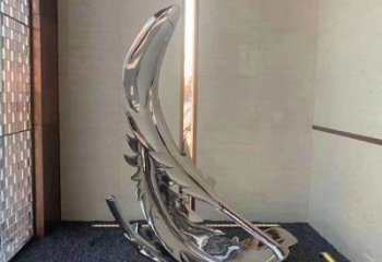 羽毛雕塑标准，广场雕塑，镜面羽毛雕塑厂家供给