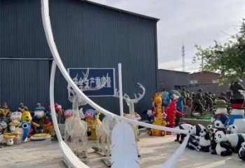 广场羽毛雕塑批发，广场系列，烤漆羽毛雕塑定价