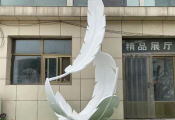 雕塑制造，白钢构件，仿真烤漆羽毛雕塑提供