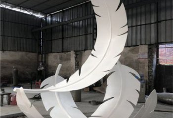 羽毛雕塑预定，城区小品，民俗烤漆羽毛雕塑制造商