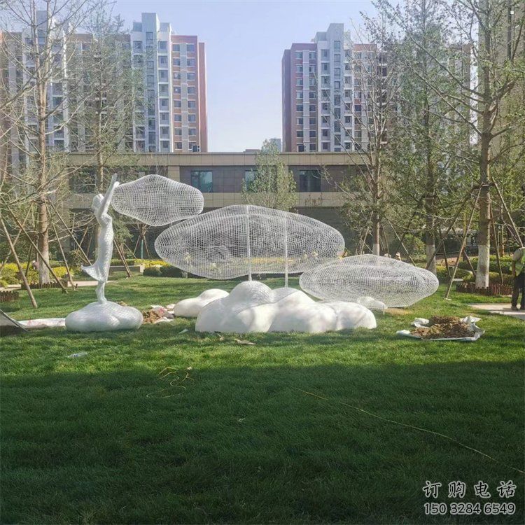悬空云梯雕塑 悬空云梯雕塑